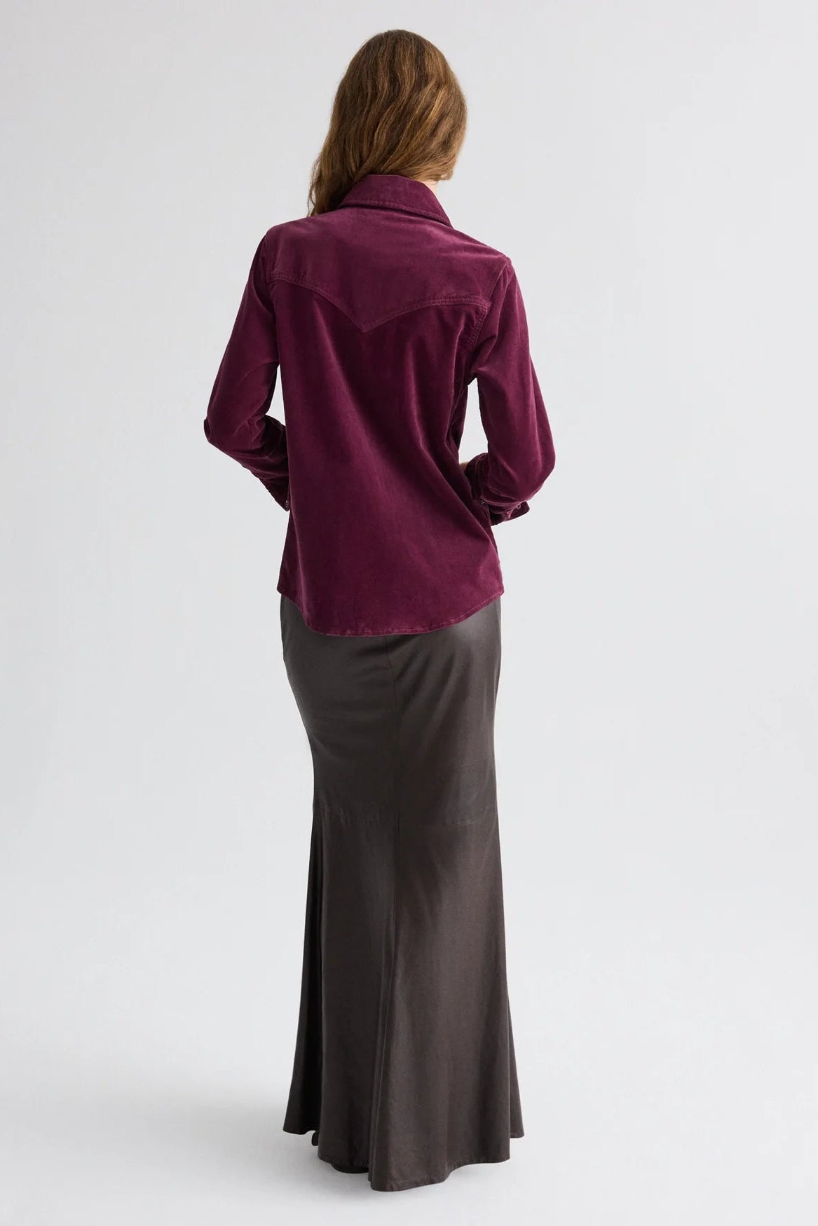 At Last Leather Maxi Skirt
