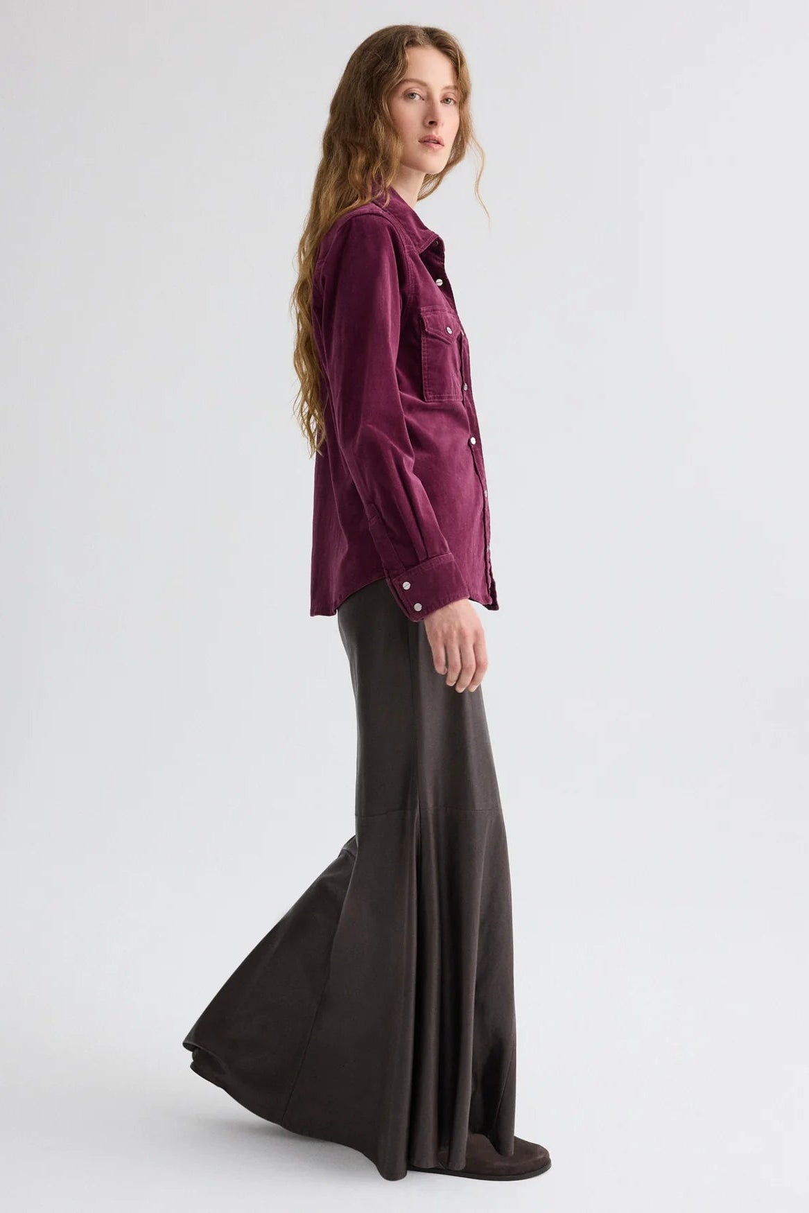 At Last Leather Maxi Skirt