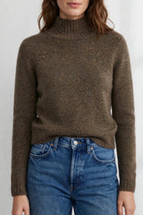 Solid Cropped Chunky Mock Neck