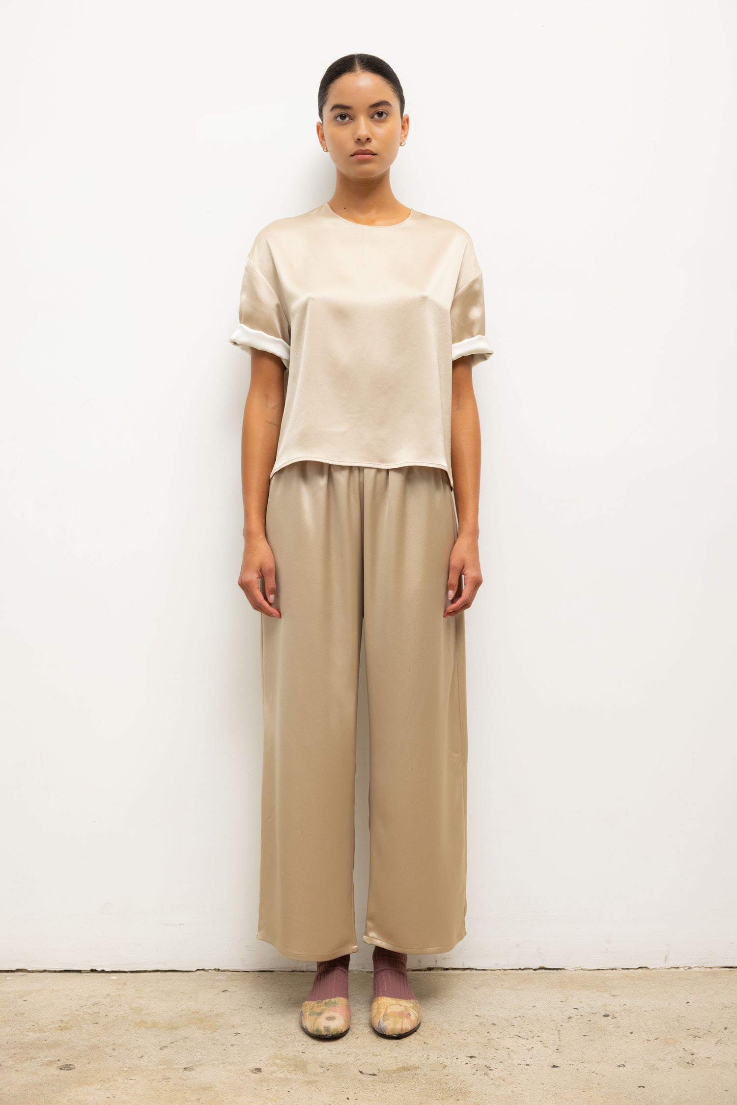BARB CROP DRAWSTRING PANT