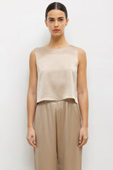 BARB CROP SLEEVELESS CREW