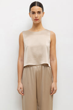 BARB CROP SLEEVELESS CREW