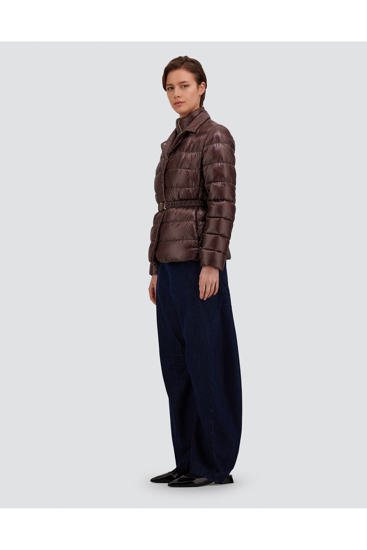 Belted Blazer Dickey Down Puffer
