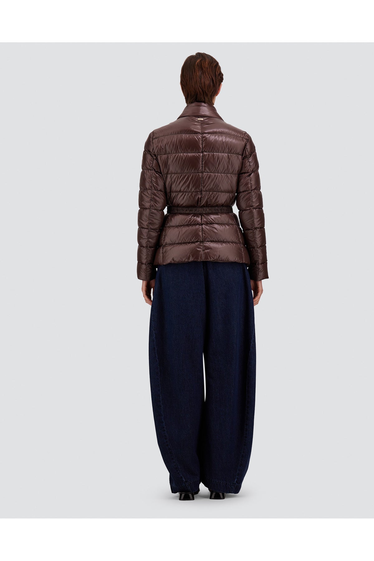 Belted Blazer Dickey Down Puffer