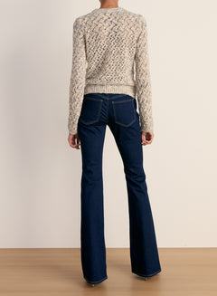 Beverly Mid Rise Skinny Flare Jeans | Indigo Rinse