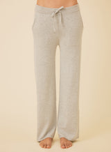 Bianca Cropped Pant – Cotton Viscose Lounge Pants-HEATHR GREY