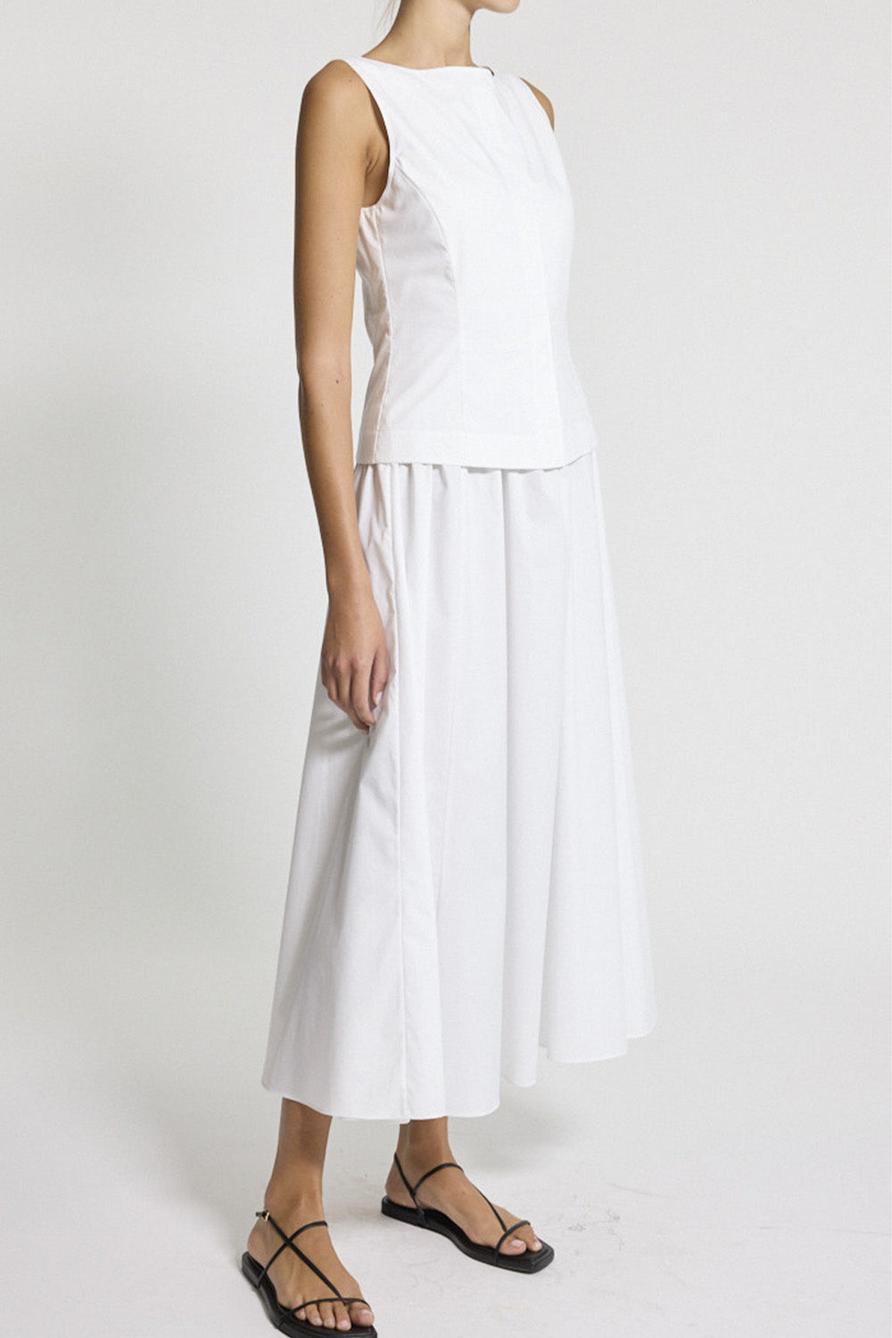Boatneck Midi Dress