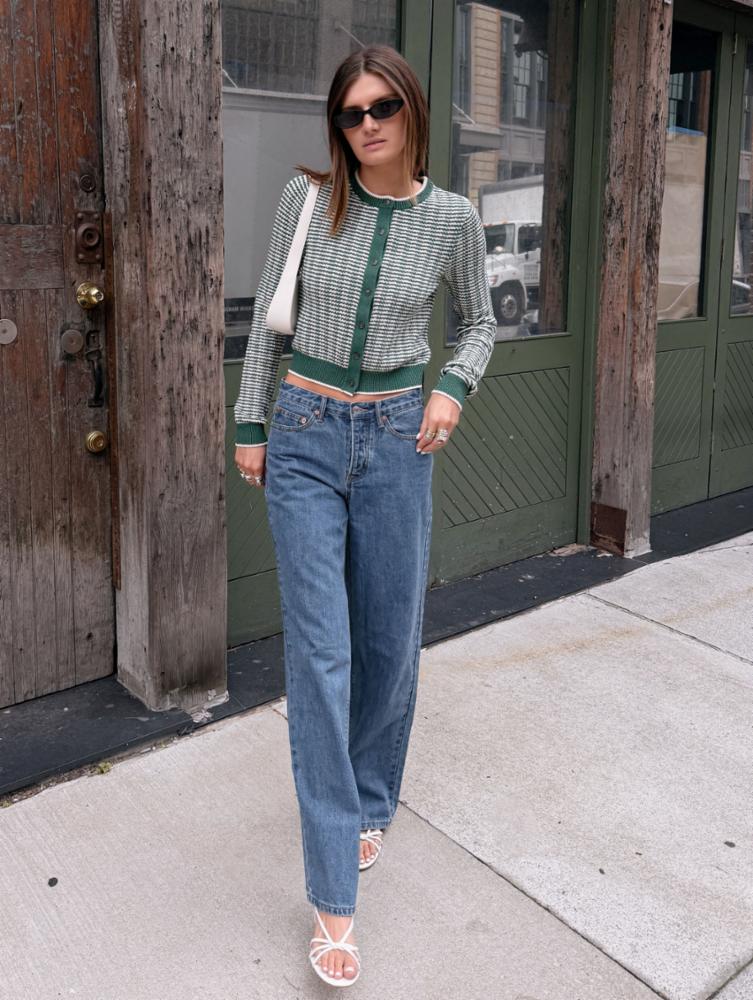 IVY GREEN / IVORY STRIPE