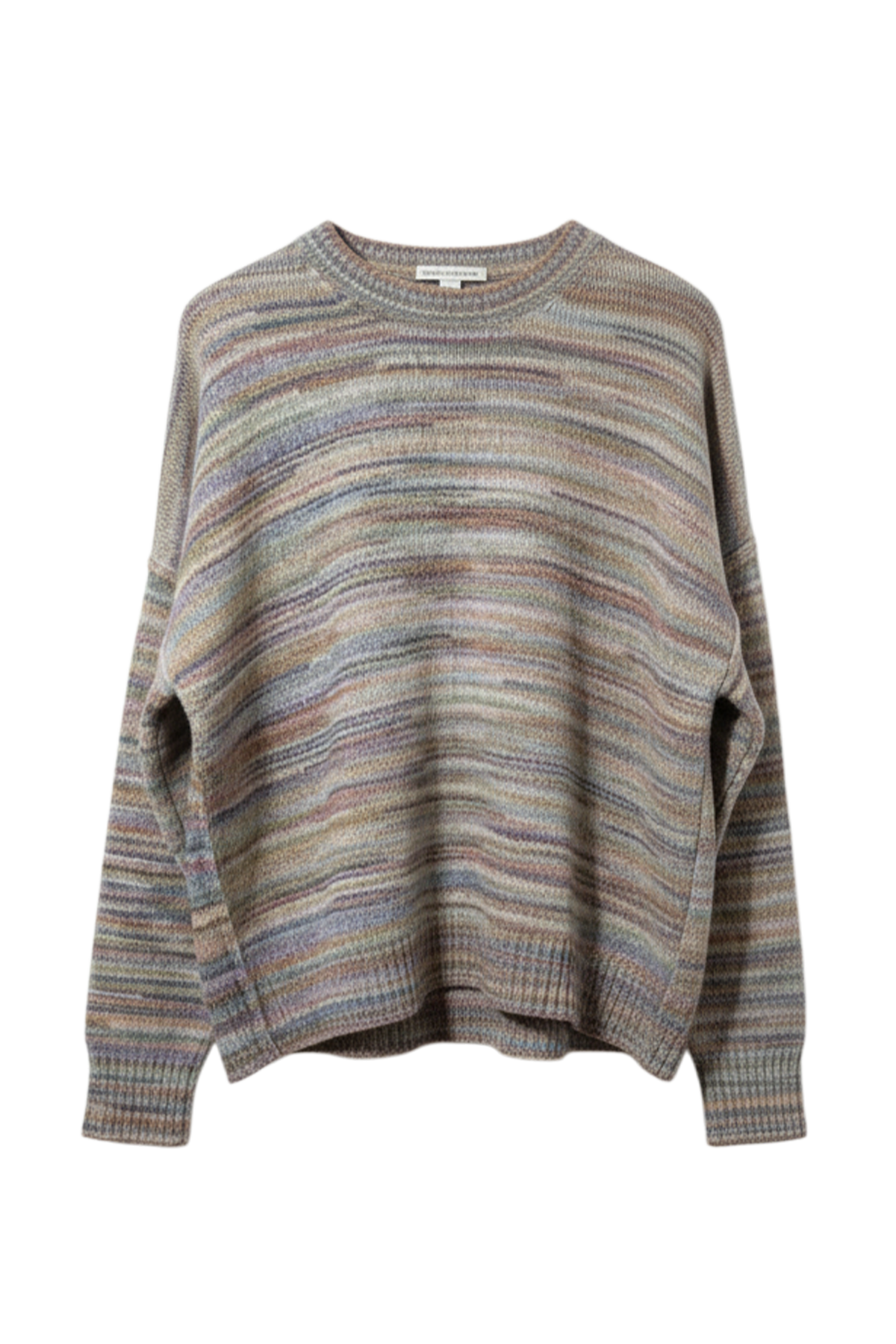 Boxy Crew Contrast Linking Stitch