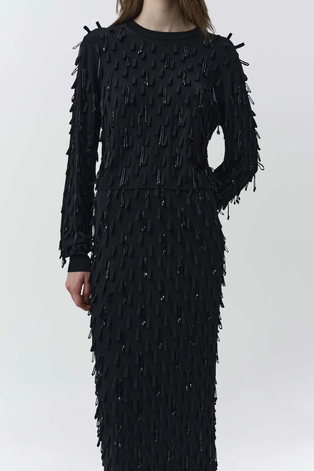 Bree Midi Skirt in Black - SIMKHAI