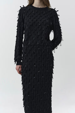 Bree Midi Skirt in Black - SIMKHAI