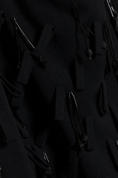 Bree Midi Skirt in Black - fabric detail - SIMKHAI