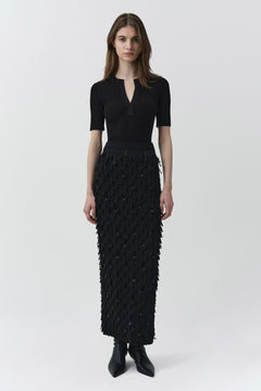 Bree Midi Skirt in Black - SIMKHAI