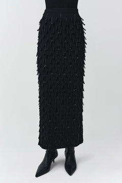 Bree Midi Skirt in Black - SIMKHAI