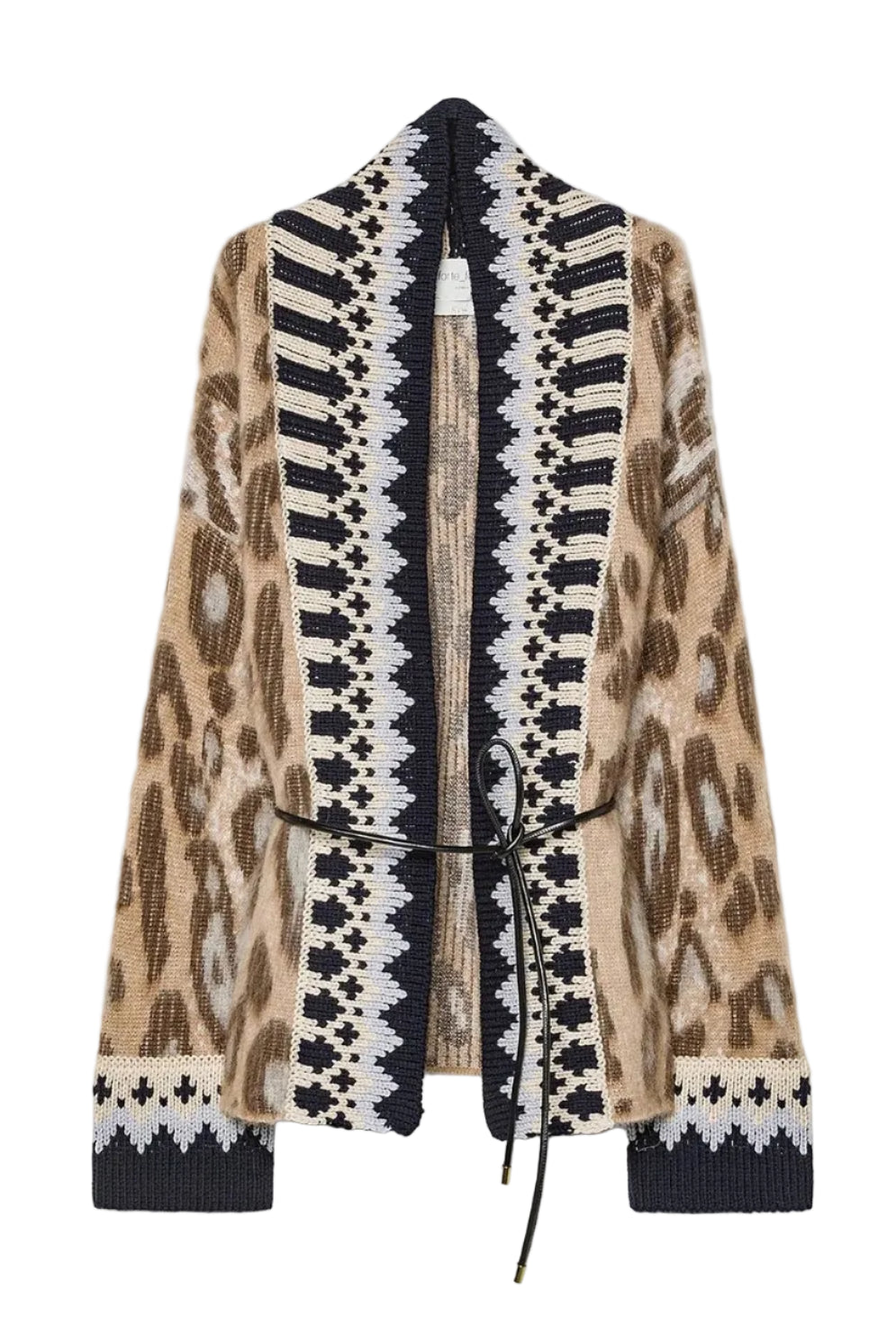 Brit Leopard Alpaca Cardigan