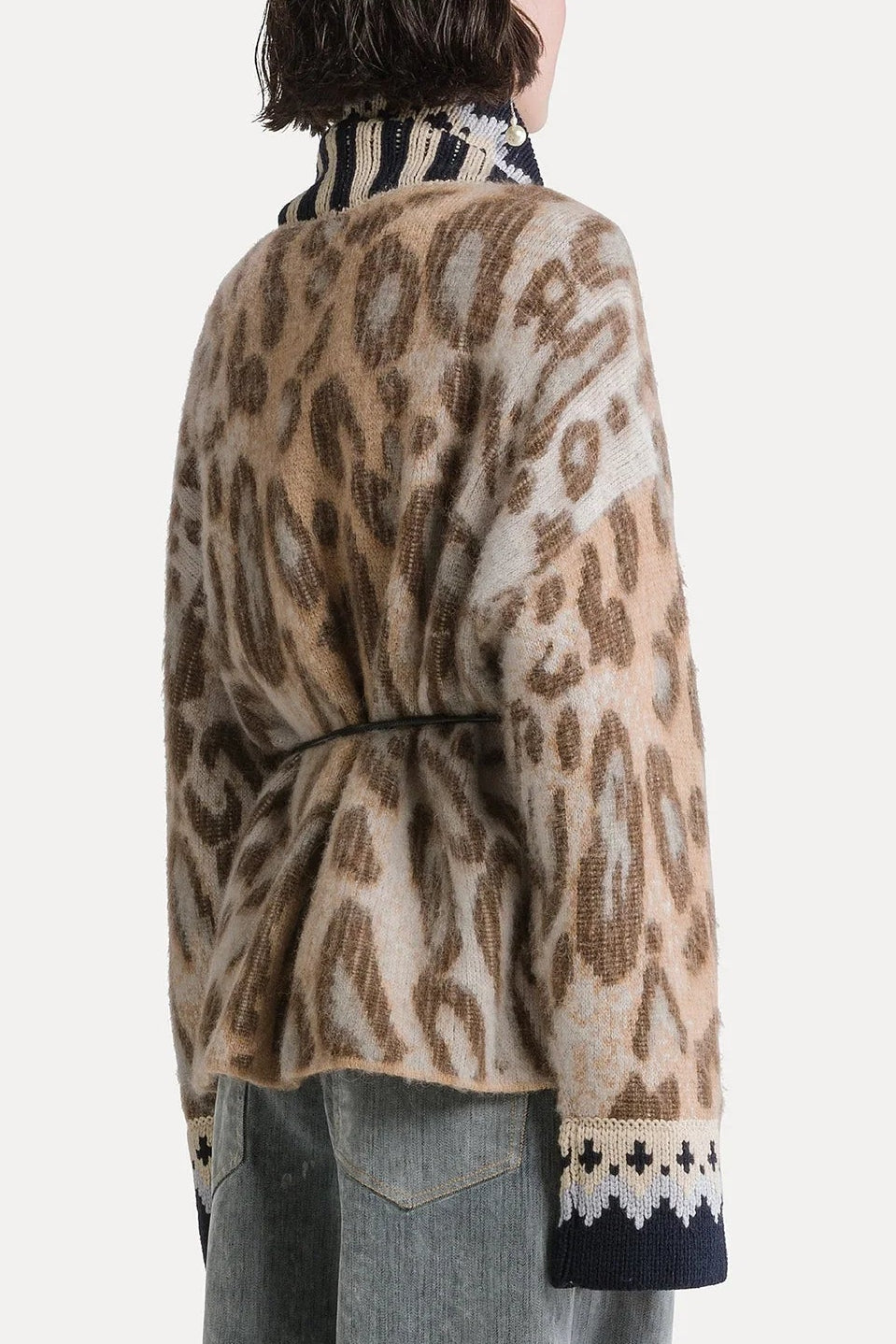 Brit Leopard Alpaca Cardigan