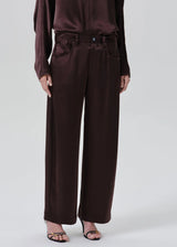 Brynn Japanese Hammered Satin Trouser