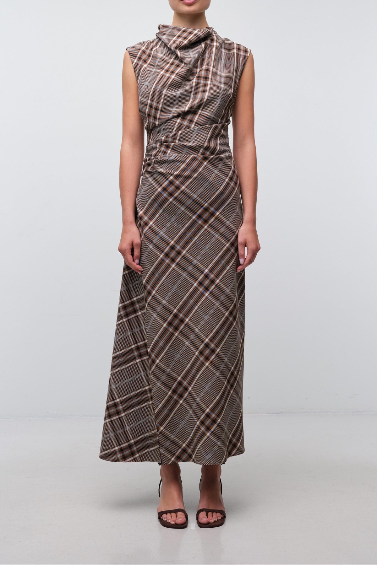 Burke Draped Midi Dress