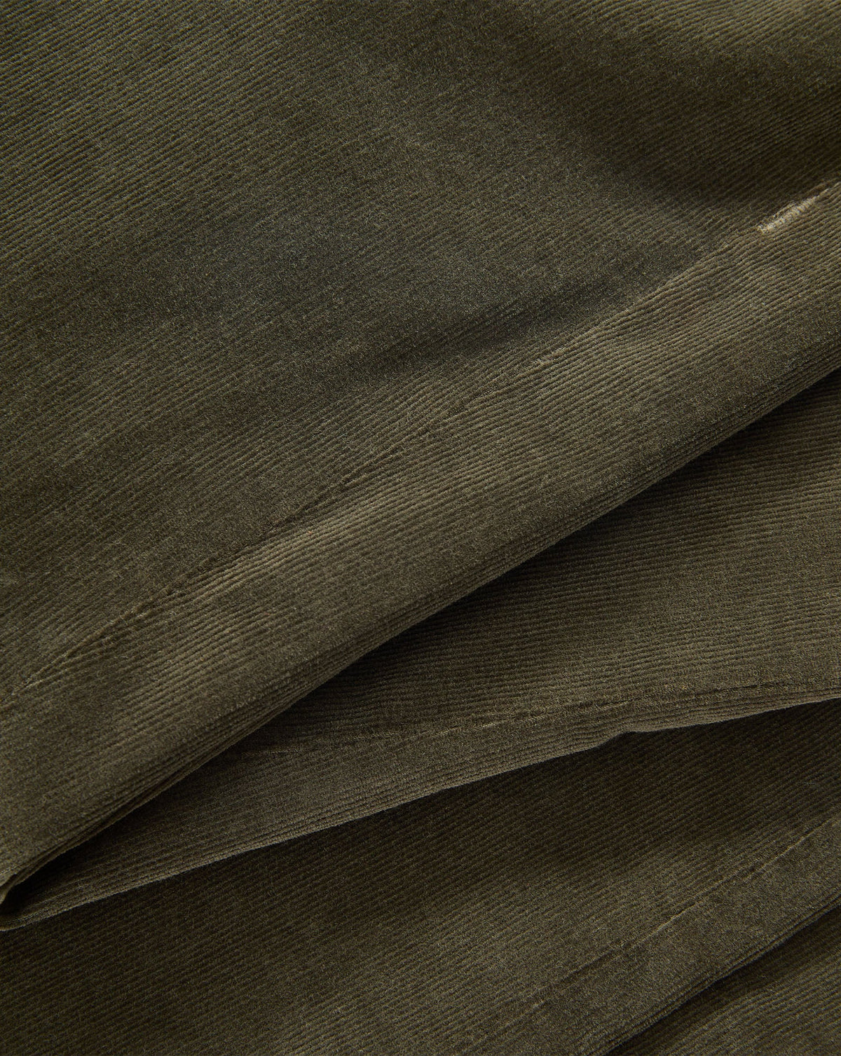 Veronica Beard Cameron Mid Rise Bootcut Cord in Loden fabric detail