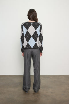 Cashmere Argyle Cardigan
