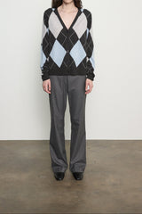 Cashmere Argyle Cardigan