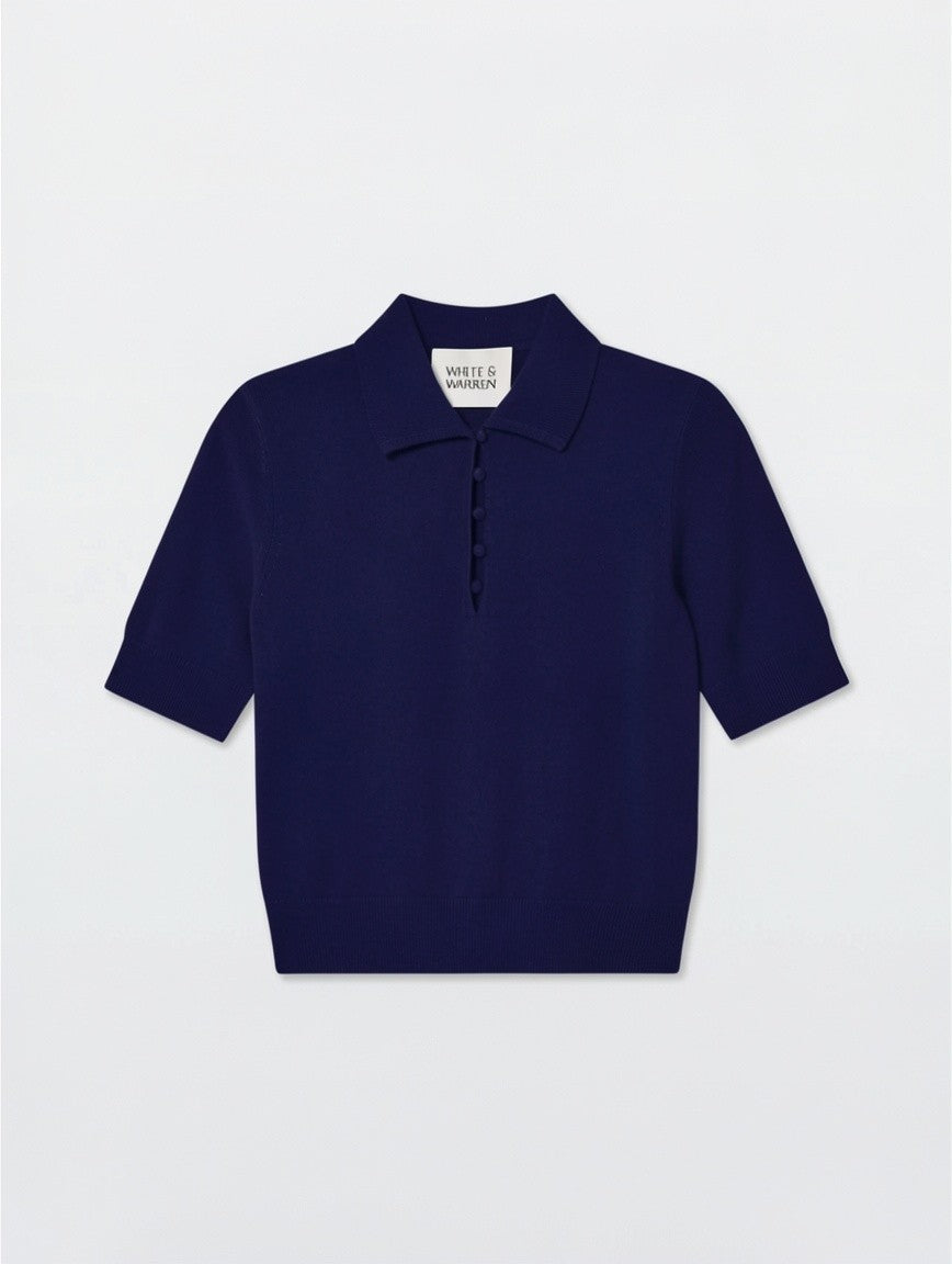 Cashmere Button Polo