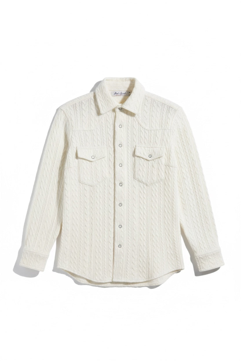 Cashmere Cable Snap Shirt