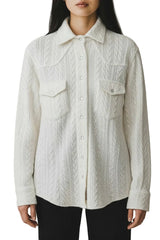 Cashmere Cable Snap Shirt