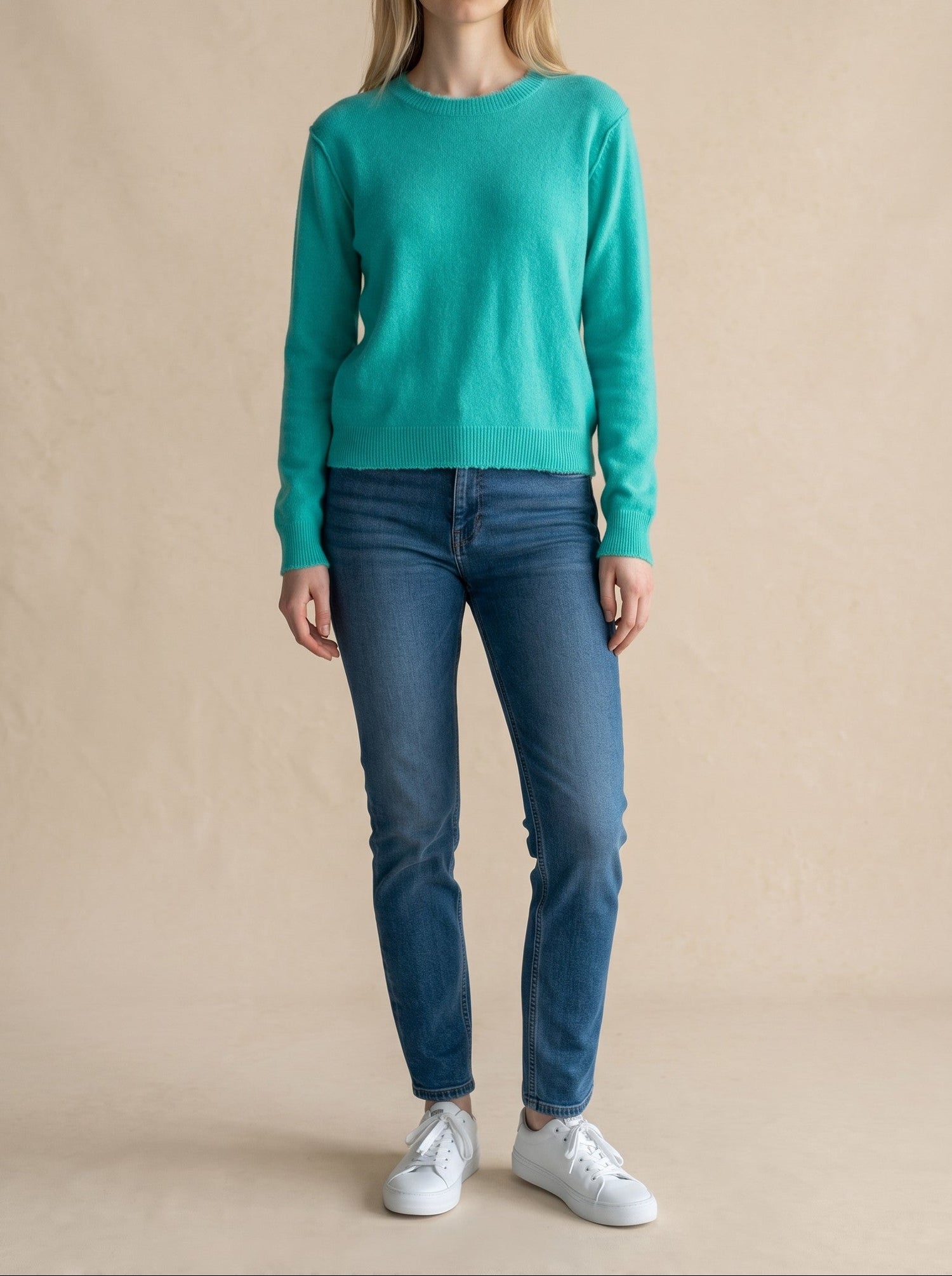 Cashmere Distressed Crew