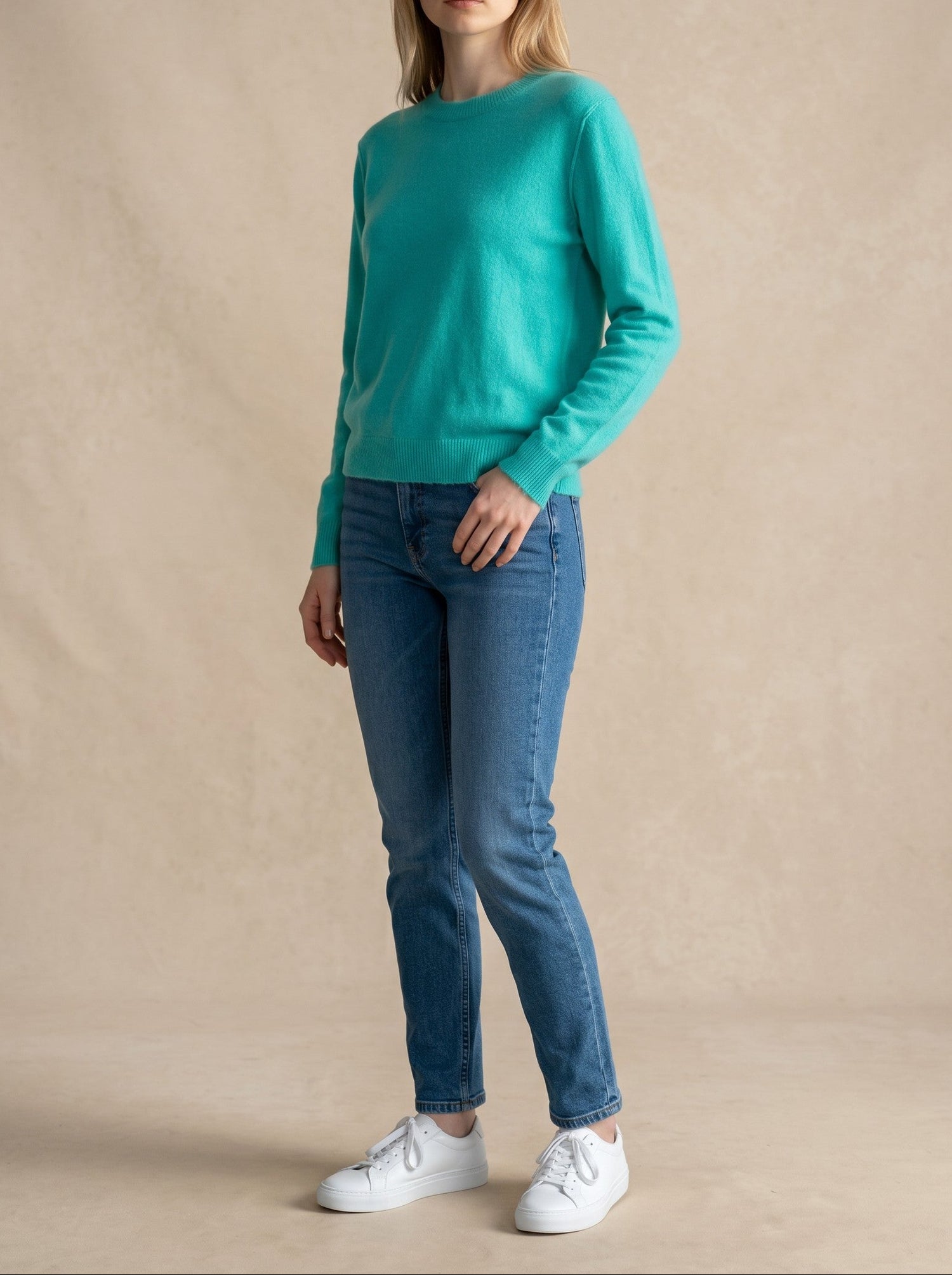 Cashmere Distressed Crew