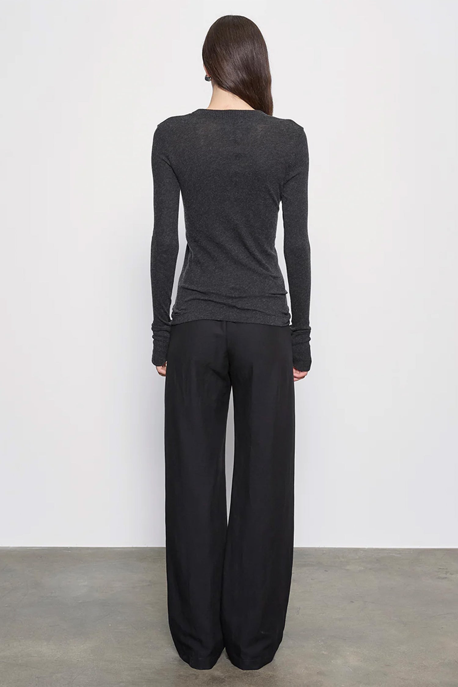 Cashmere Easy Cuffed Crew
