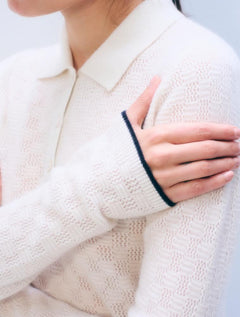 CASHMERE LONGSLEEVE POLO