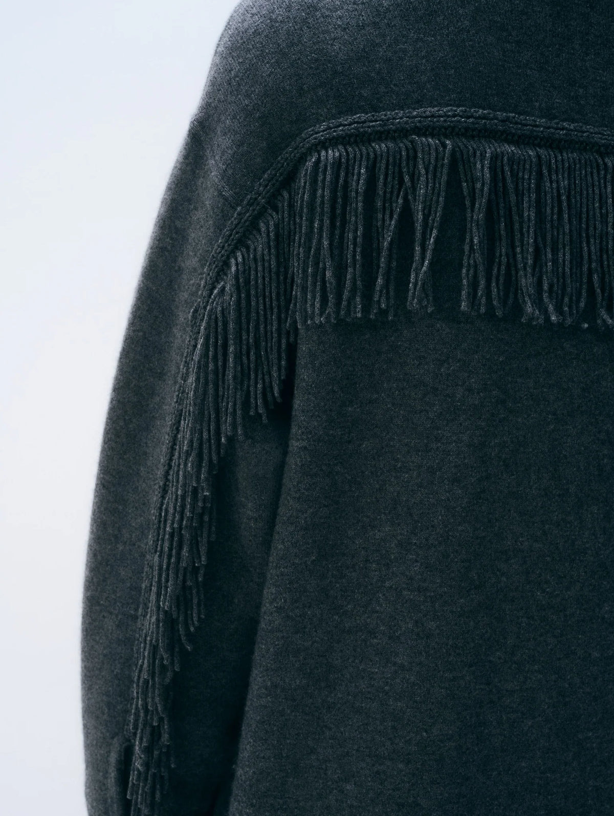 Cashmere Merino Fringe Coat