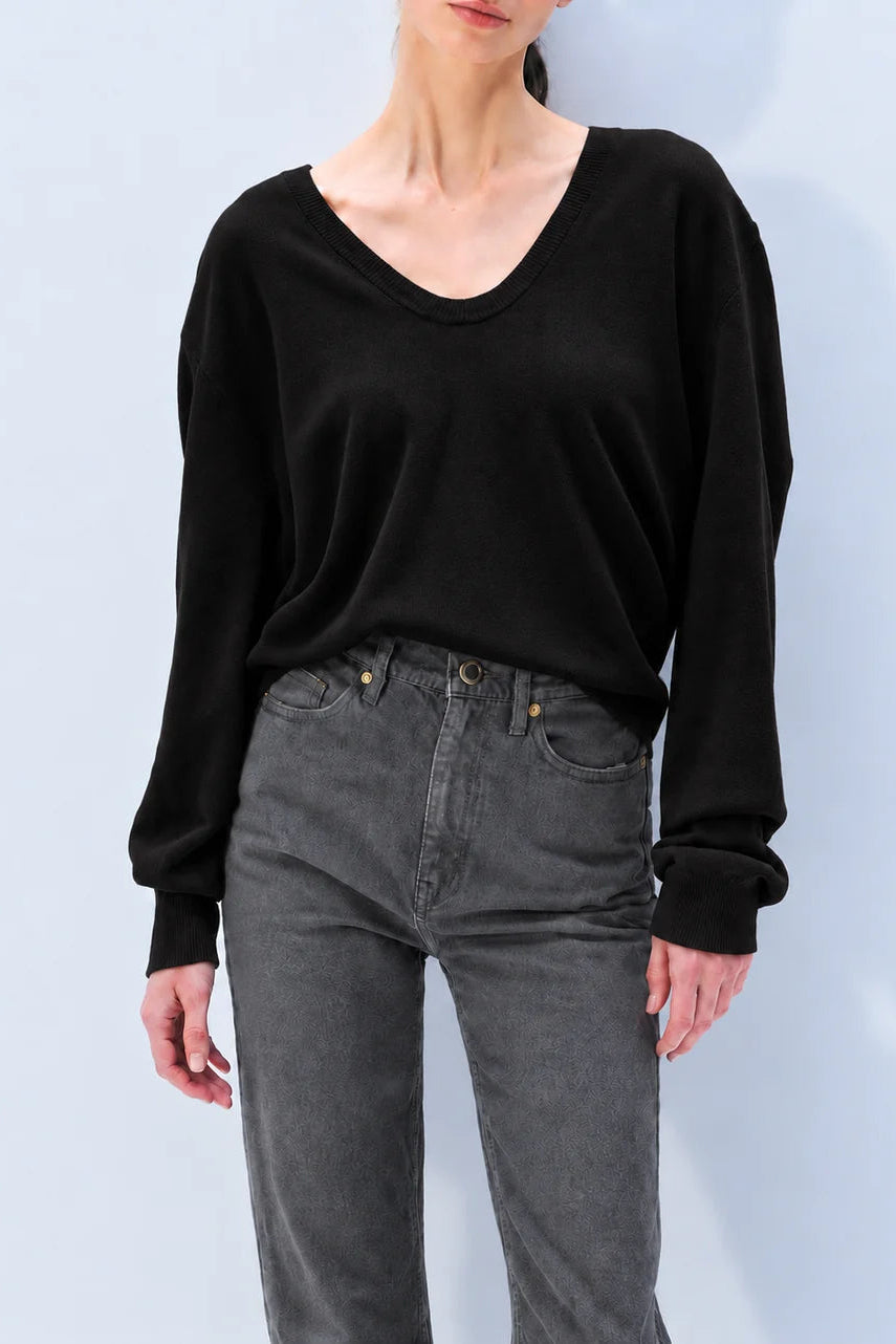 Cashmere Scoop Sweater