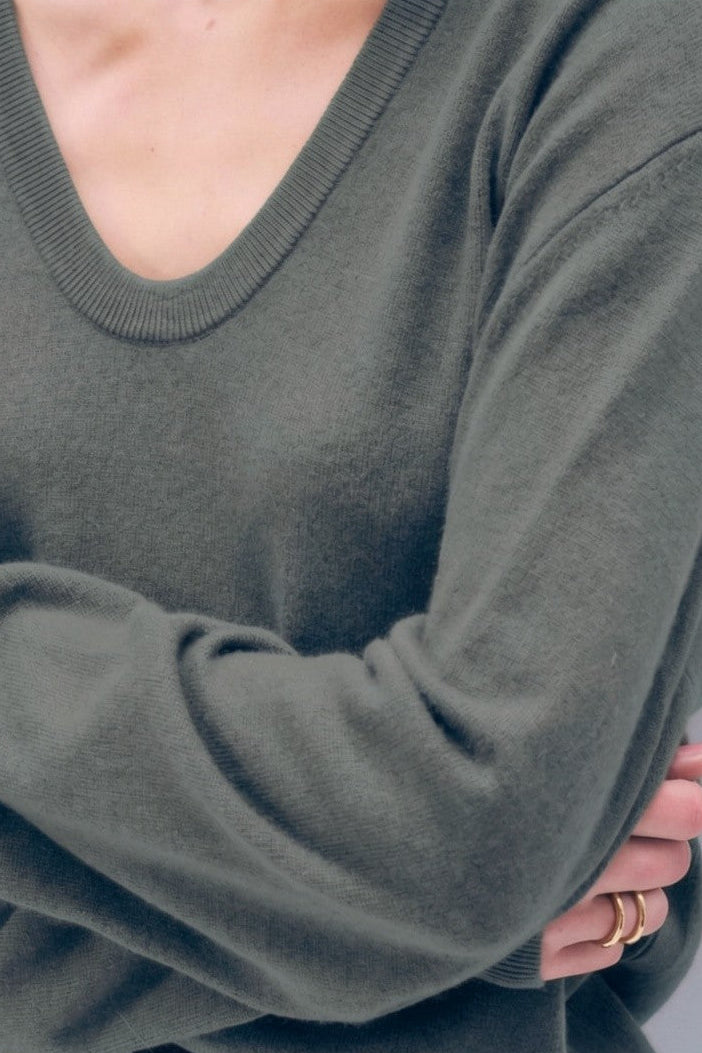 Cashmere Scoop Sweater