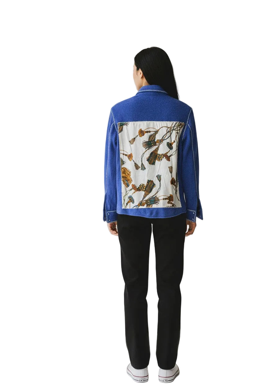 Cashmere Shirt with Silk Back