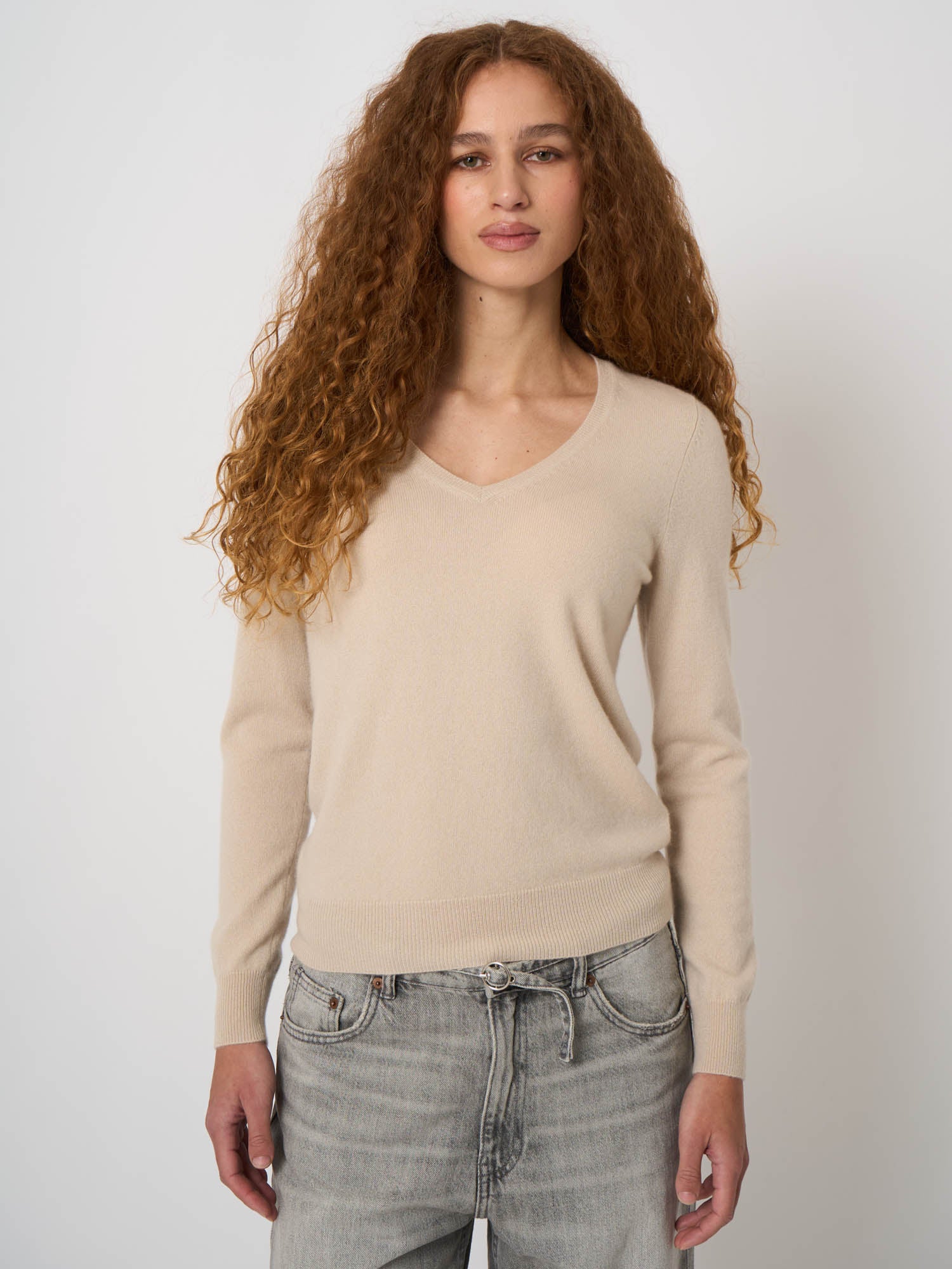 Cashmere V-Neck Sweater