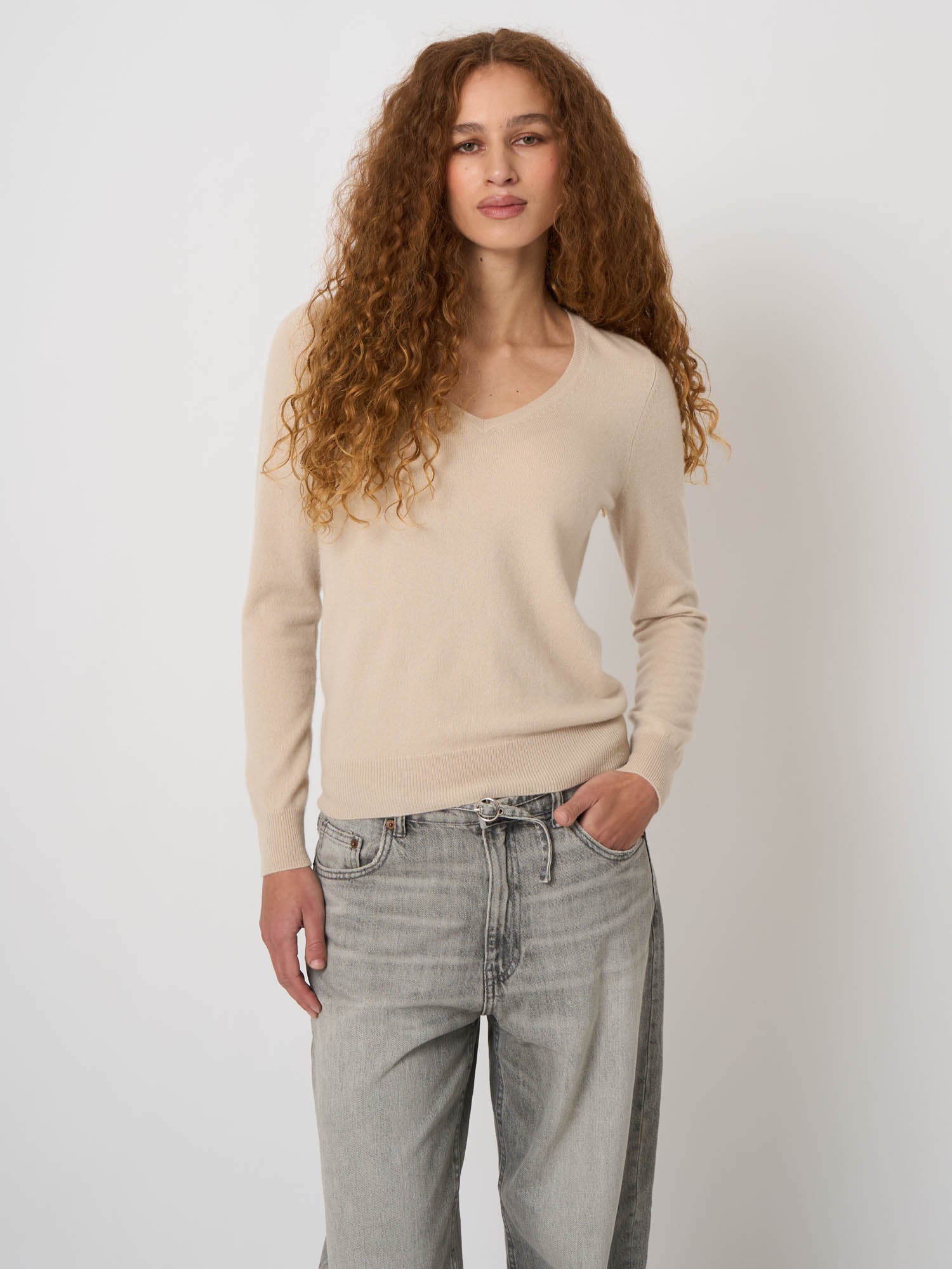 Cashmere V-Neck Sweater