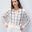 Soft White / Deep Navy Grid