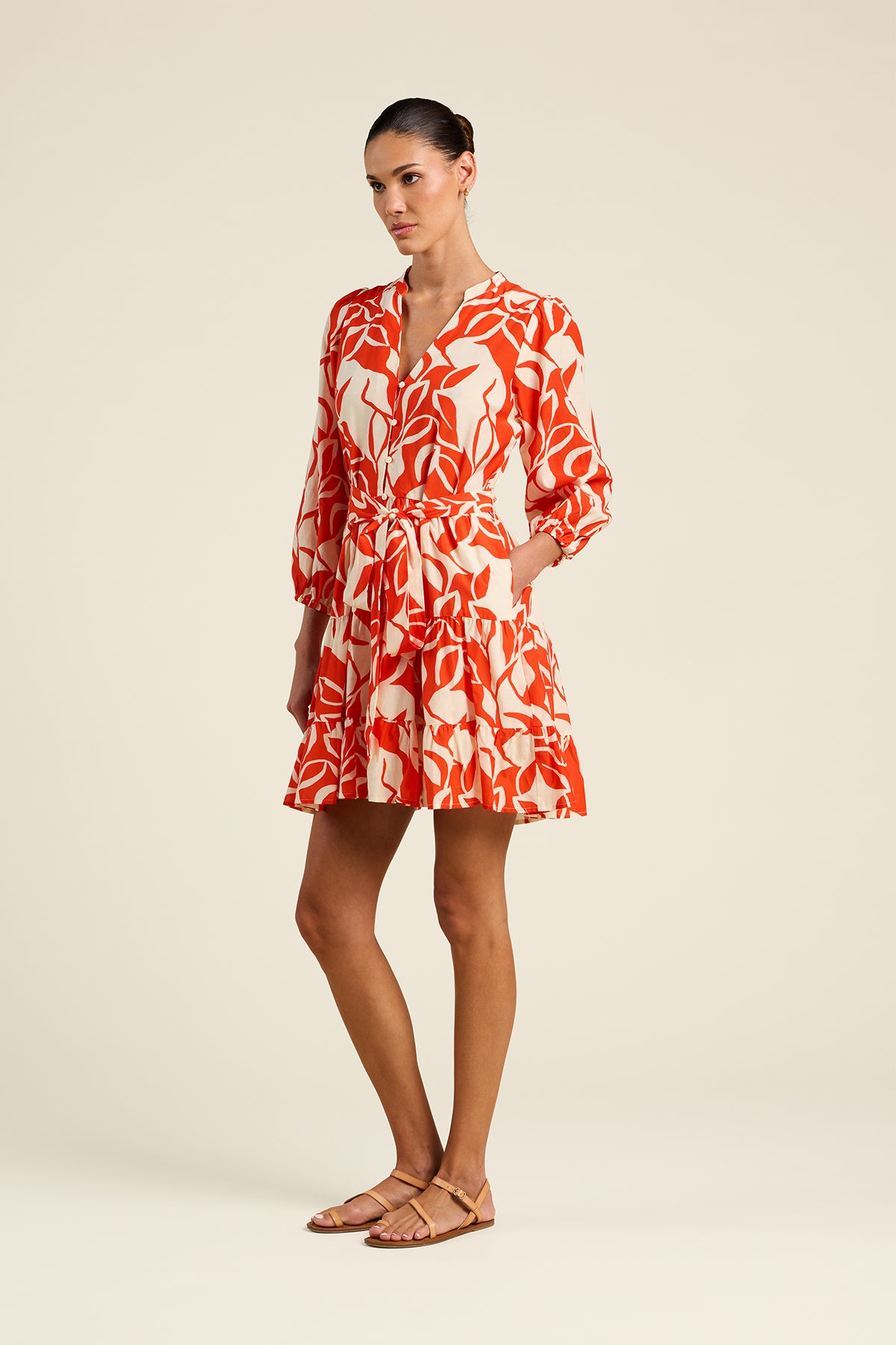 Celeste Dress Red Amaranta