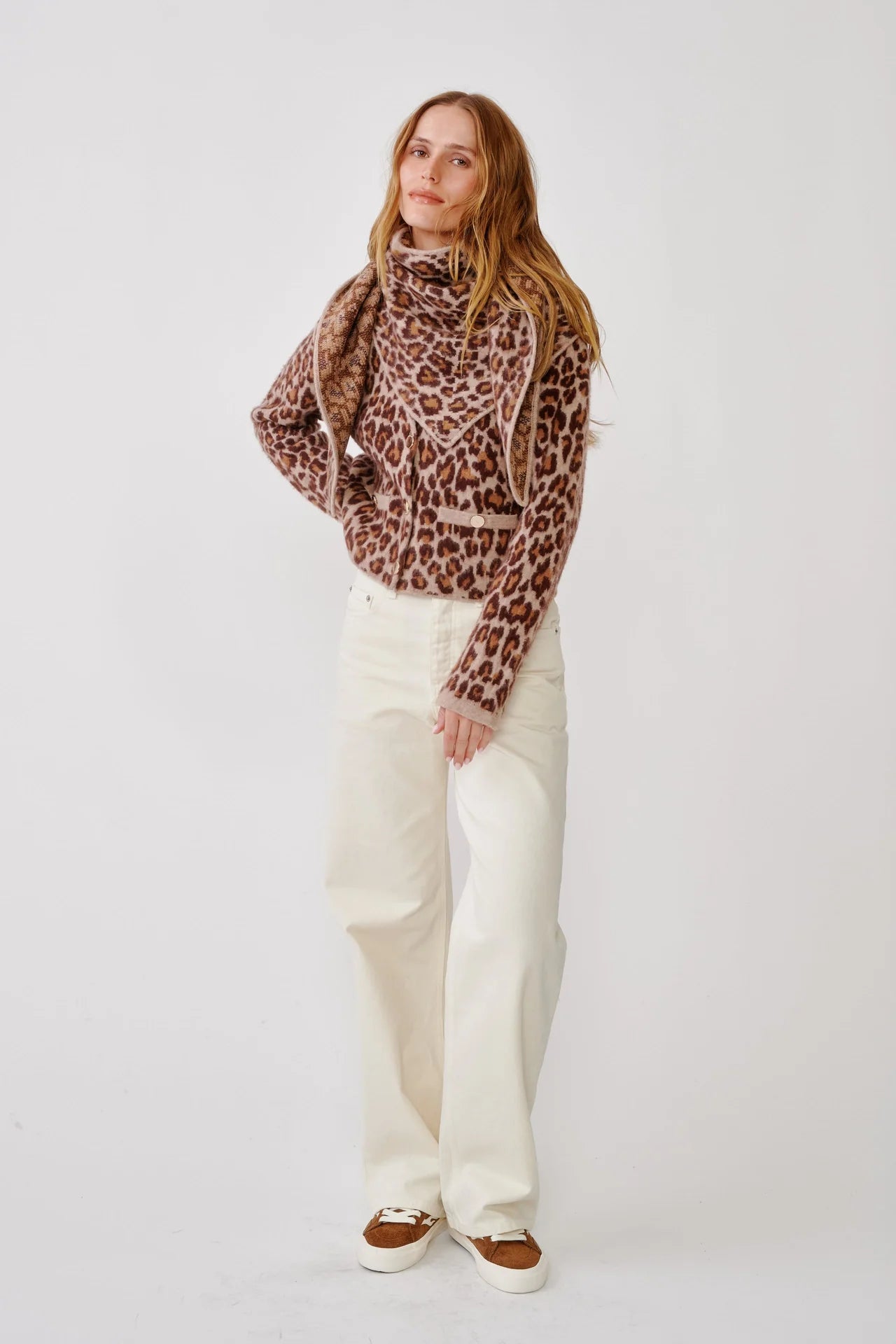 Char Cropped Leopard Jacket