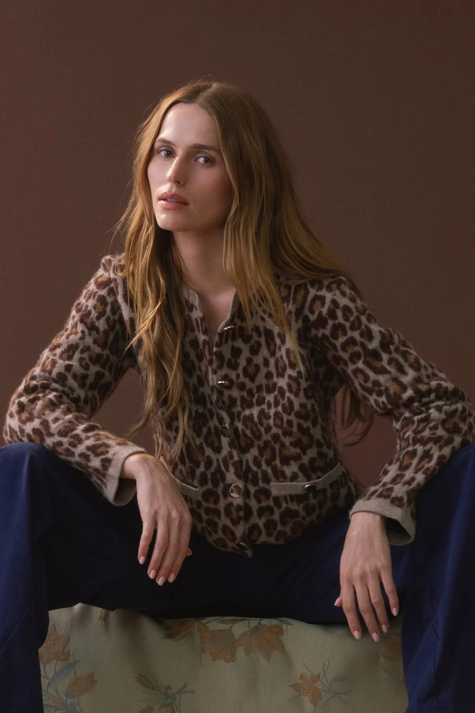 Char Cropped Leopard Jacket