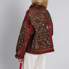 Chasing The Pearl Silk Ribbon Reversible Quilted Jacket - vendor photo - back