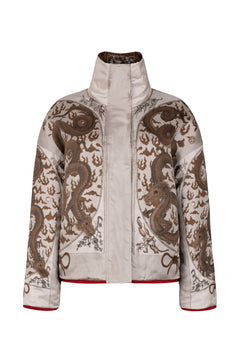 Chasing The Pearl Silk Ribbon Reversible Quilted Jacket - vendor photo