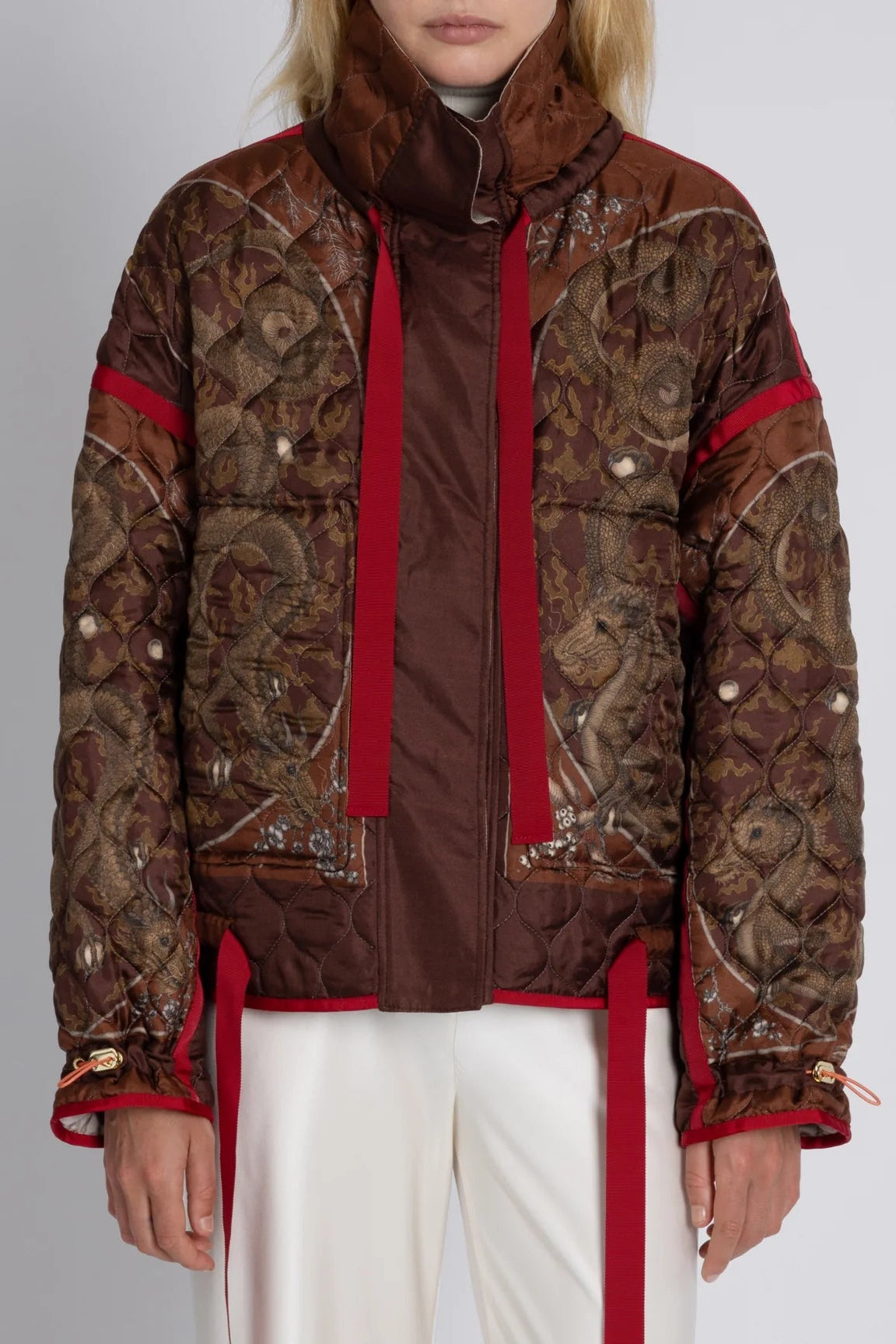Chasing The Pearl Silk Ribbon Reversible Quilted Jacket