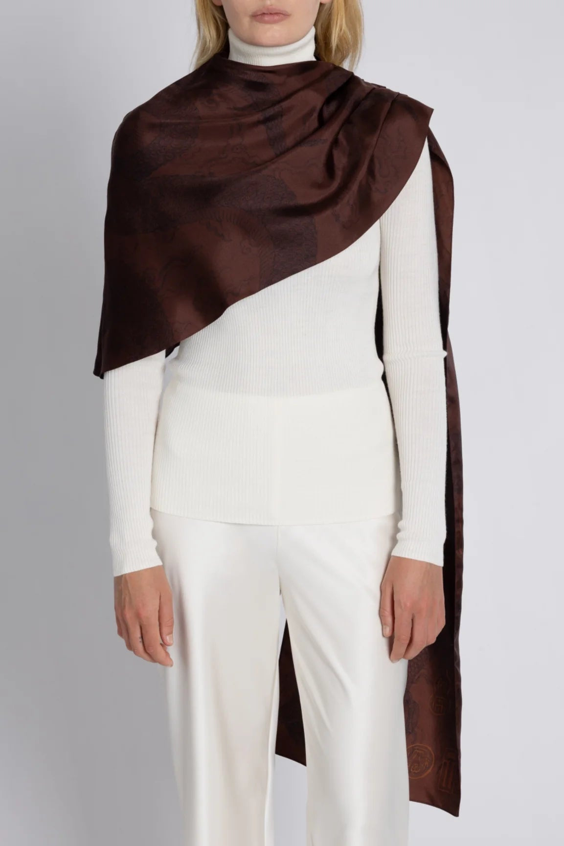 Chasing The Pearl Silk Ribbon Silk Drape