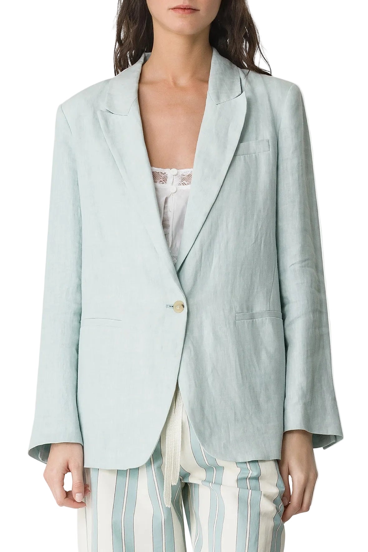 Chic Oversized Linen Jacket