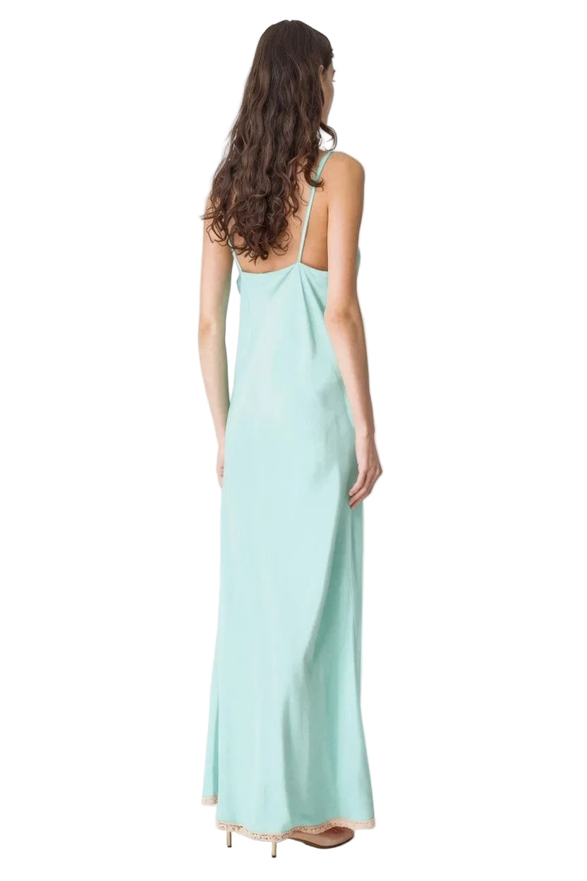 Chic Slip Dress With Lace