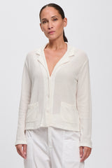 Comfort-Fit Viscose Blend Jacket