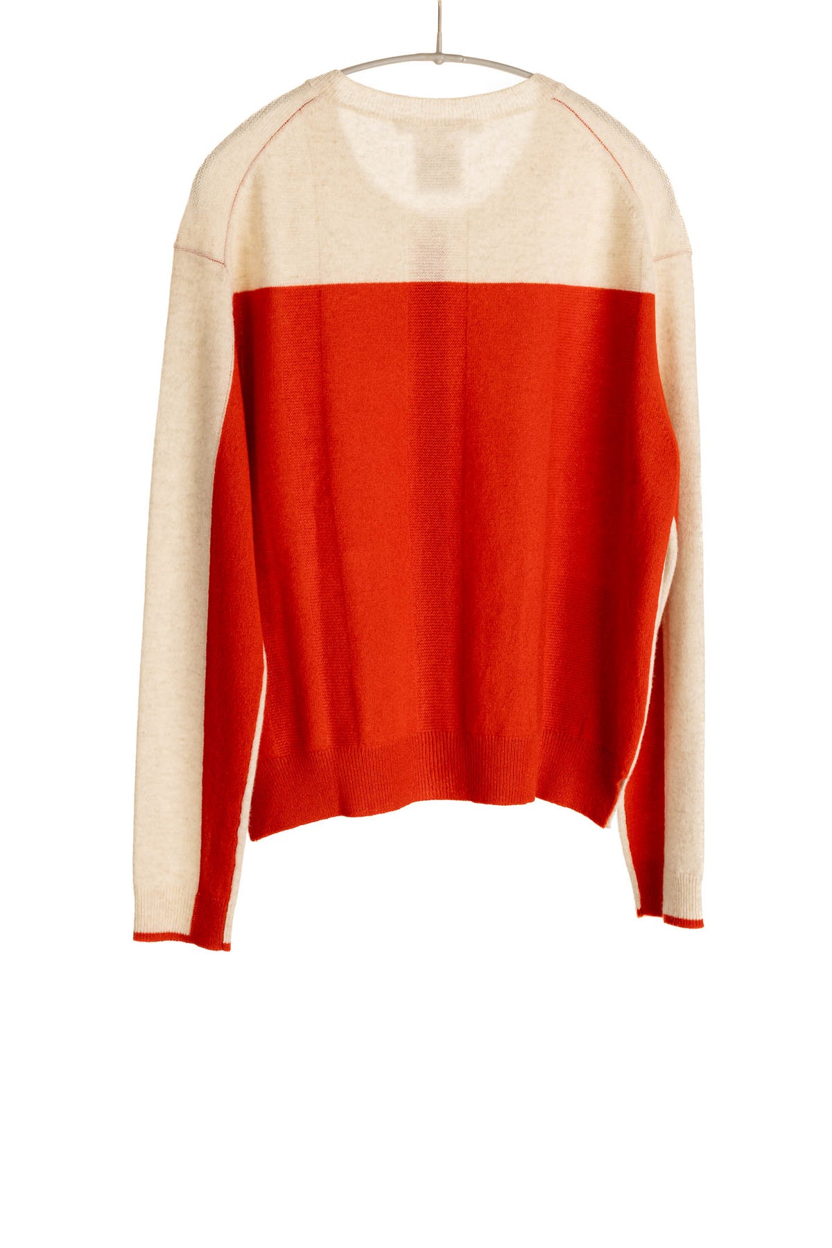Contrast Crew Cardigan